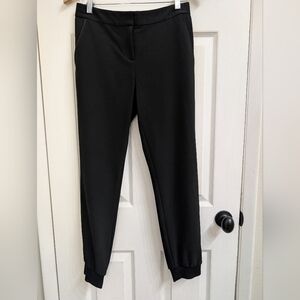 White House Black Market Women Size 4 Taper Ankle 28" Pants Black Pockets